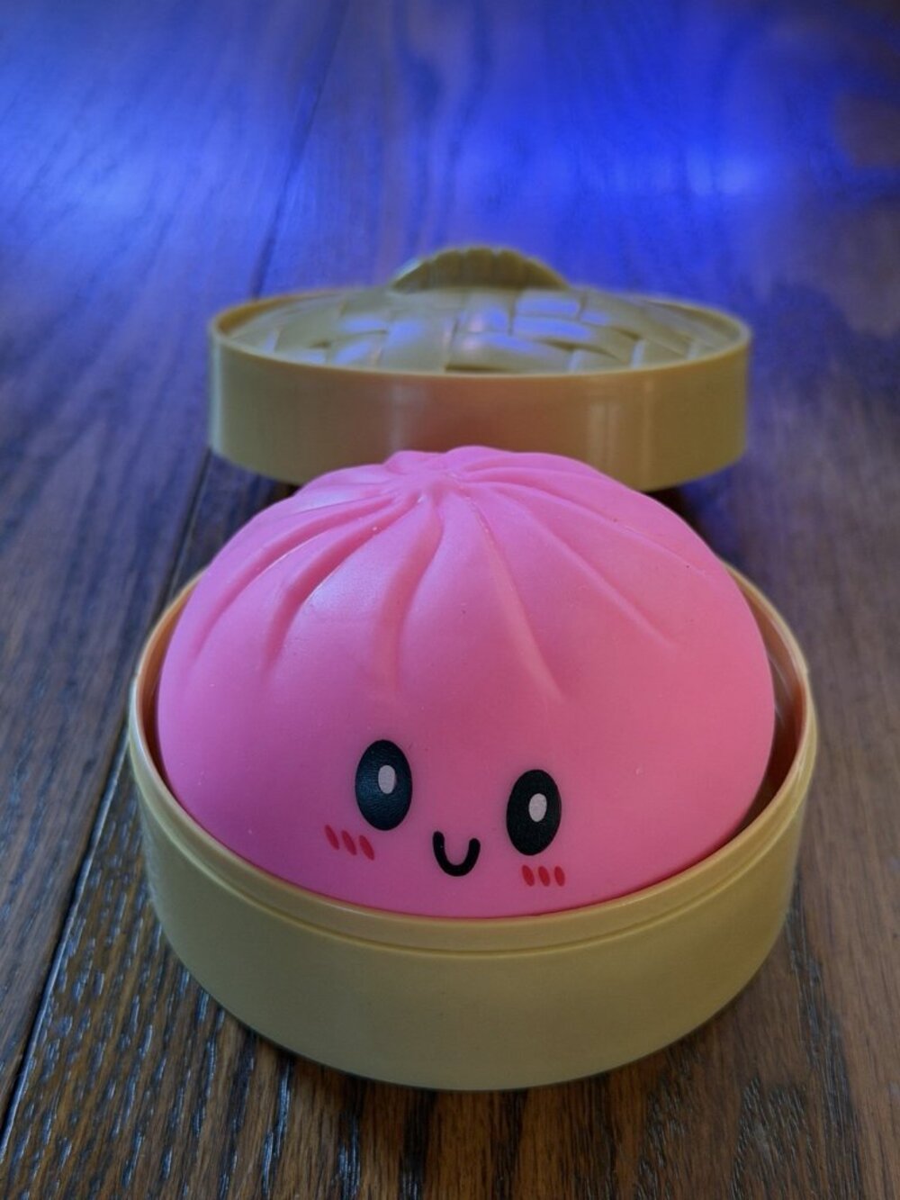 Viral Pink Squishy Dumpling Stress Relief Fidget Squeeze Toy ‎ 3 X 2.25”